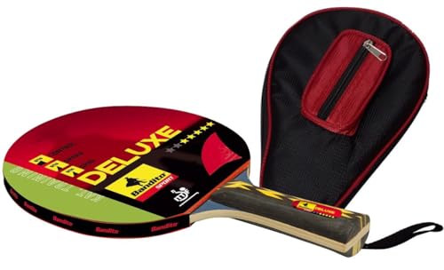Tischtennisschläger Deluxe 5-Star mit Tasche, hochwertiger Trainings - Schläger von Bandito