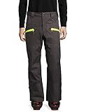 Ultrasport Herren Professional-Inuit 3 In 1 Skihose, Grau/Gelb, XL