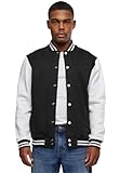 Urban Classics Herren Übergangsjacke Sweatjacke 2-tone College-Sweatjacket, zweifarbige College Jacke für Männer, erhältlich in verschiedenen Farben, Größen XS-5XL