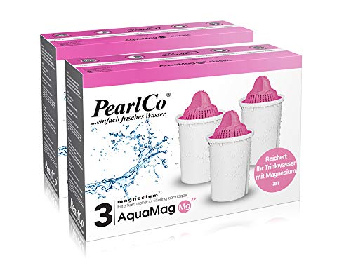 PearlCo - Magnesium classic Pack 6 Filterkartuschen - passt in Brita Classic