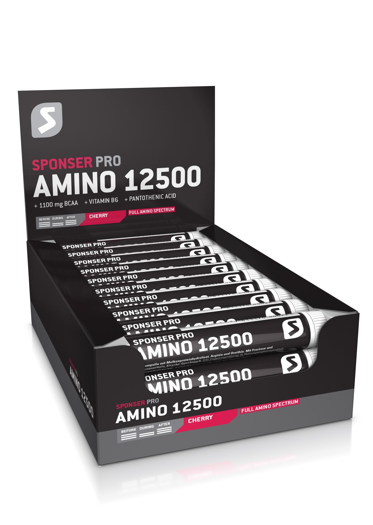 Sponser Amino 12500 30x Ampullen 25g Kirsche