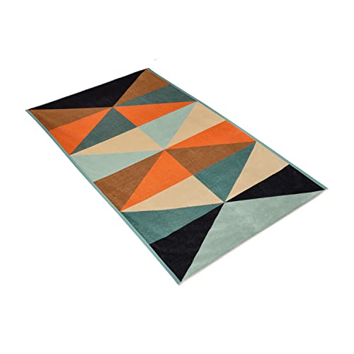 Vossen Strandtuch "triangle", (1 St.), buntes Dreieck Design