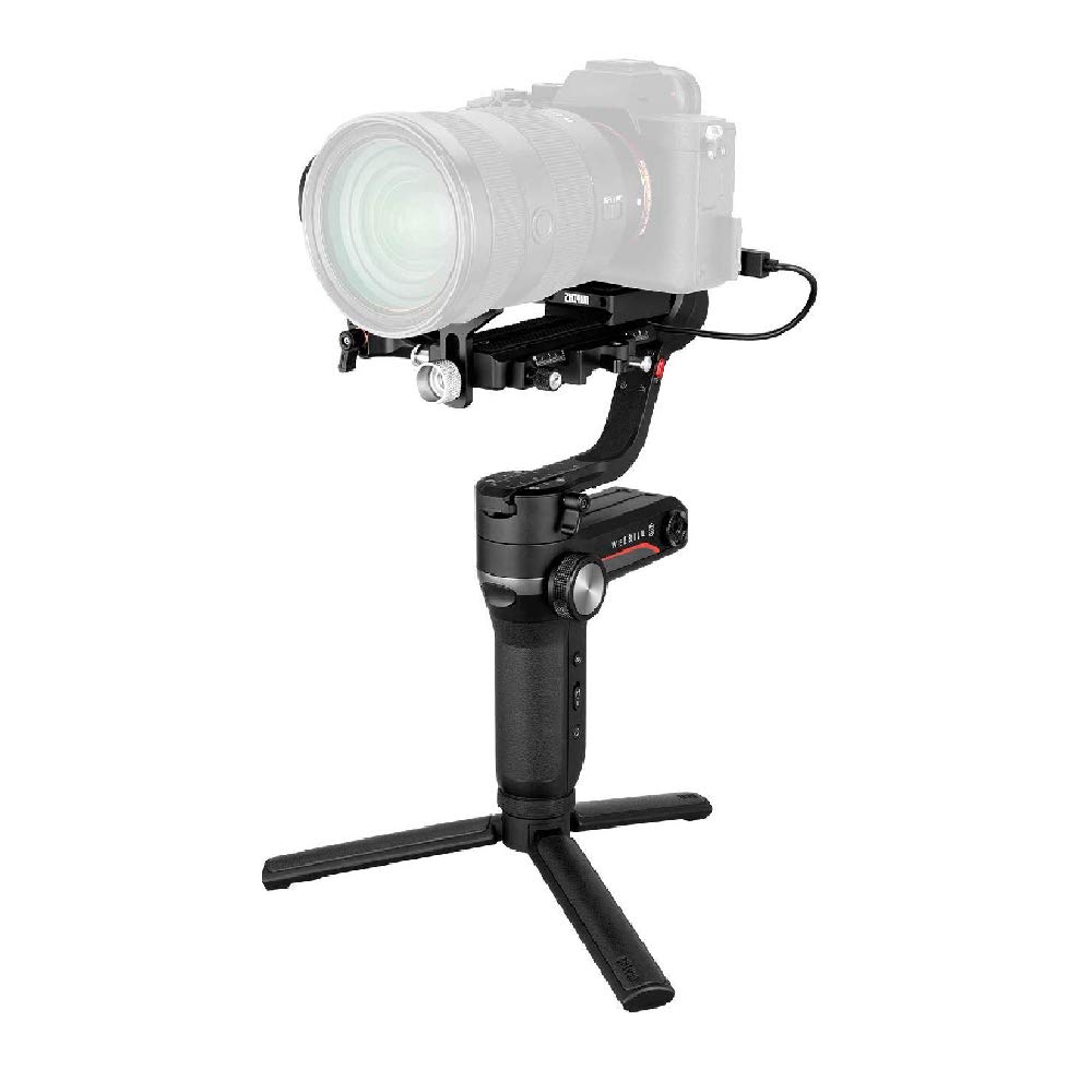 Zhiyun Weebill-S Kamera-Stabilisator-Set mit Image Transmission Kit, Stativ, 3 Achsen, Aluminium, Schwarz