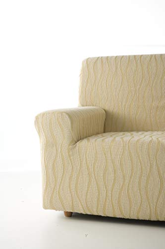 Zebra Textil Sofa, Natur