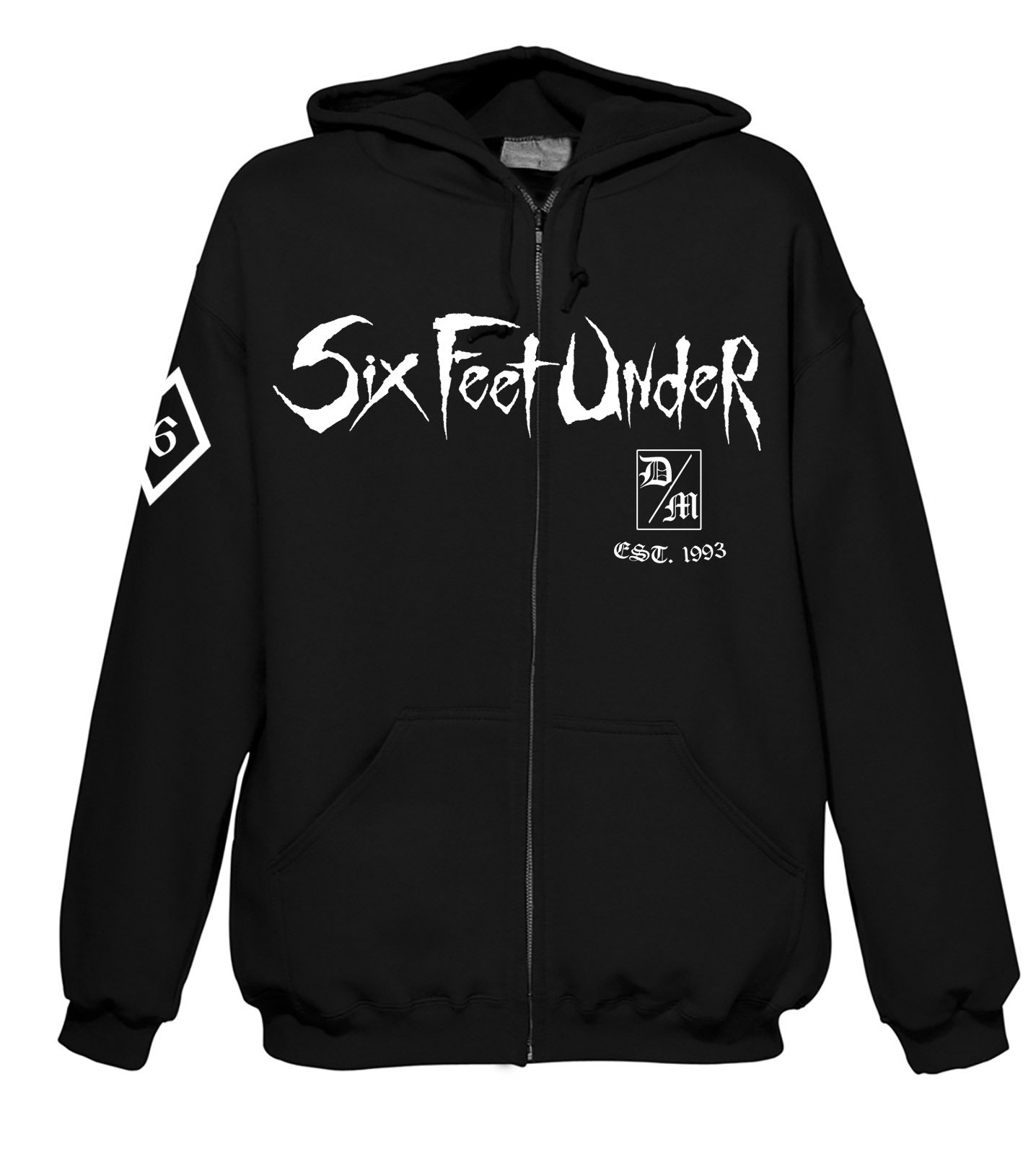Art Worx Six Feet Under Six Feet Under - Death Metal Hood-Zip Hood-Zip 2XL