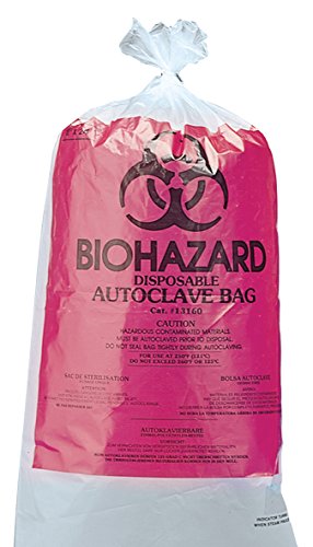 neoLab 3-1043 Biohazard-Autoklaviersäcke 61 x 91 cm, PP (100-er Pack)