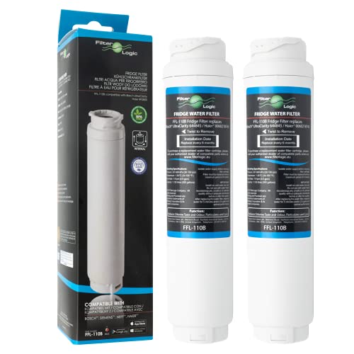 2x FilterLogic FFL-110B Wasserfilter ersetzen UltraClarity 00740560, 740560/644845 Filter für BOSCH SIEMENS NEFF GAGGENAU MIELE HAIER Kühlschränke - Ultra Clarity 9000733786, VIB-Z4500W0