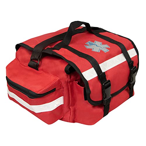 Primacare Ersthelfer-Tasche für Trauma, professionelles Set mit mehreren Fächern, Tasche für medizinisches Notfall-Zubehör, rot, 43,2 x 22,9 x 17,8 cm, KB-RO74-R