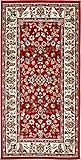 andiamo Teppich Oriental - Wohnzimmerteppich - orientalische Deko - Teppich Schlafzimmer pflegeleicht mit zeitlosem orientalischem Muster 80 x 150 cm Rot