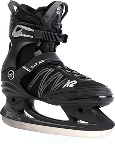K2 Skates Herren Schlittschuhe F.I.T. Ice PRO — Black-Grey — 25F0015, EU: 46 (Mondo: 300 / cm: 30 / UK: 11 / US: 12)