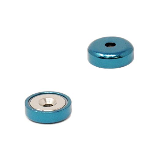 Magnet Expert NPA16(BU)-80 16mm dia A Type Neodymium Pot Blue (Pack of 80) Magnet