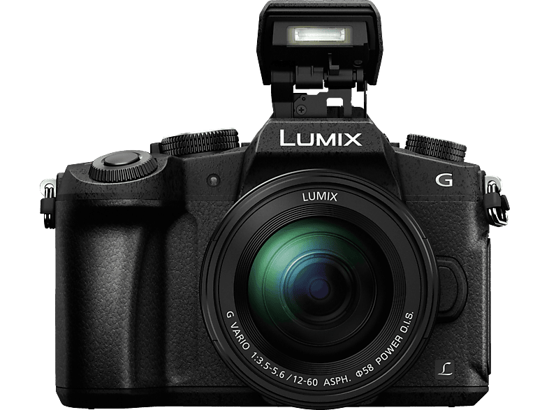 PANASONIC Lumix DMC-G81MEG Systemkamera mit Objektiv 12-60 mm, 7,5 cm Display, WLAN