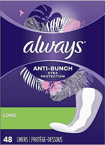 Always Anti-Bunch Xtra Protection Daily Long Liner – geruchlos, 48 ct