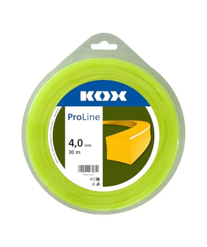 KOX ProLine Freischneidefaden quadratisch 4,0 mm Durchmesser, 30 m Länge 4,0 mm Durchmesser, 30 m Länge