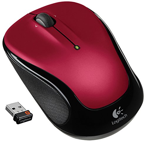 Logitech M325 Kabellose Maus mit Scrollfunktion für Web-Scrolling, Rot (Generalüberholt)