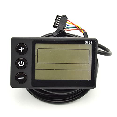 Whisverse S866 Fahrrad Display LCD Meter für Intelligent Controller Elektrisches Fahrrad Panel Stecker Fahrrad,24V-36V A
