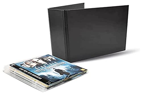 3L Blu-Ray Aufbewahrung - Kombipack mit 50 BluRay Hüllen & 2 Ringordner - Praktisch für Blu Ray Ordner / Sammelmappe - 10265