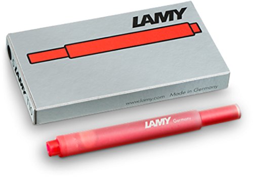 Lamy T10 Tintenpatronen Füllfederhalter Patronen (T10 Großraum Rot, 10er Pack)