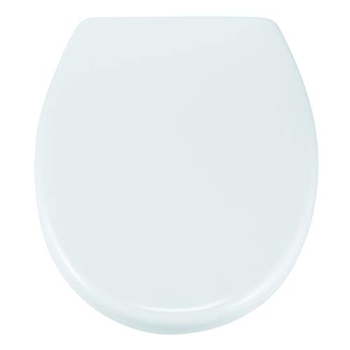 HI Sitz WC Absenkautomatik in Weiß aus Duroplast - Toilettendeckel mit Absenkautomatik (softclose), absenkbarer Toilettendeckel, komfortabler Soft Close WC Sitz