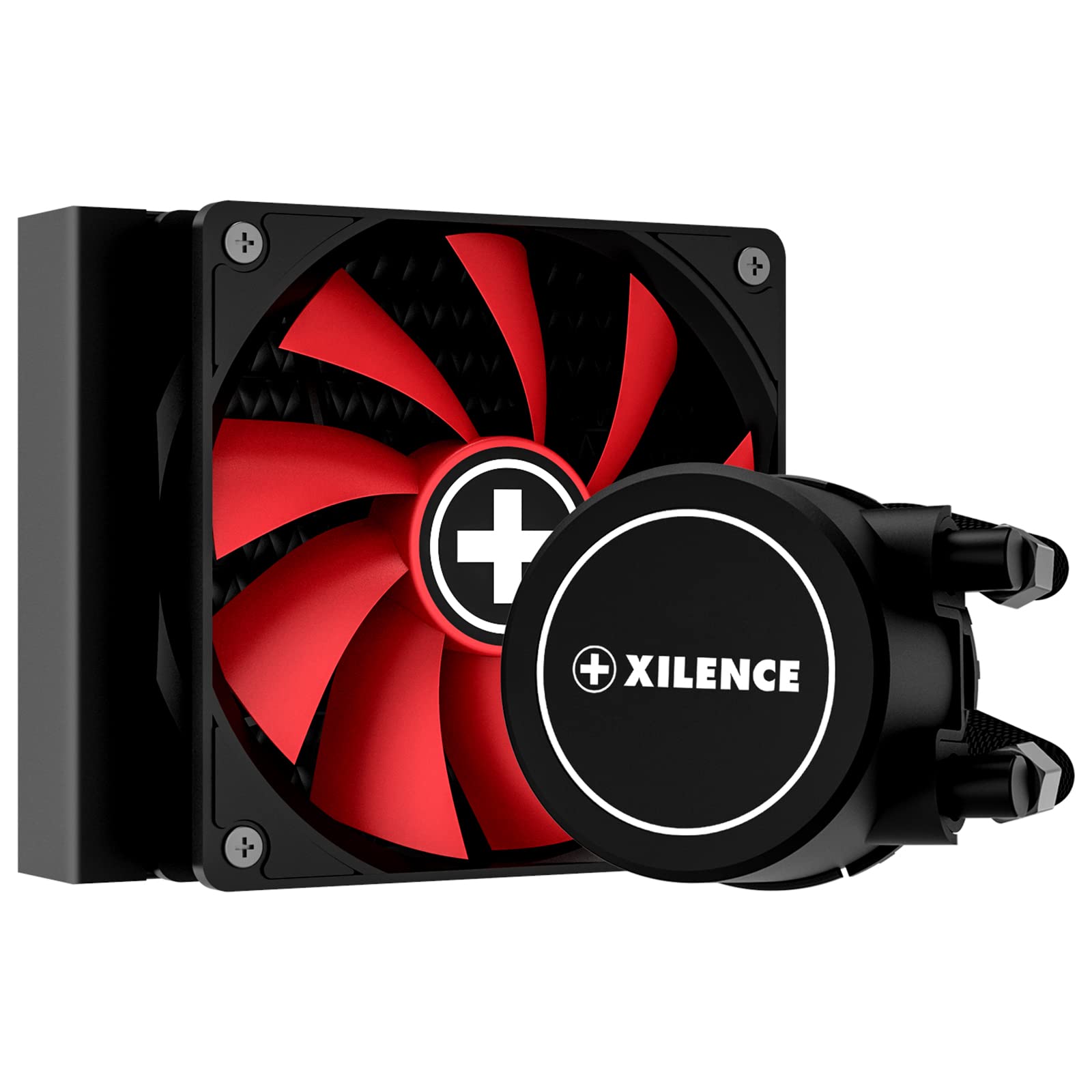 Xilence LQ120 AMD und Intel 120mm AiO Wasserkühlung, AM5/AM4, LGA 1700/2066/2011/1151/1150/1155/1156/1200, 200W TDP, 120mm PWM Lüfter, optimal für hohe Kühlanforderungen im Gaming/Streaming, schwarz
