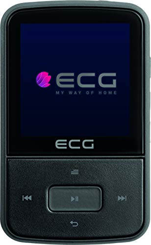 ECG PMP 30 8GB Black MP3/MP4-Player - Speicher 8 GB; 30 Vorwahlen für FM-Sender; MP3 von der Micro SD-Karte; Diktiergerät; Sportclip; Tastensperre; USB 2.0; In-Ear-Kopfhörer der Prämienreihe Schwarz