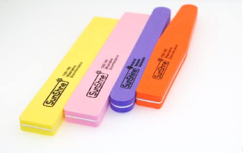 Manikürewerkzeuge Nail Art Tools Kit Für Acrylnagelfeilen (zufällige Farbe), die Farbe des gesamten Pakets (10 Sticks) ist zufällig