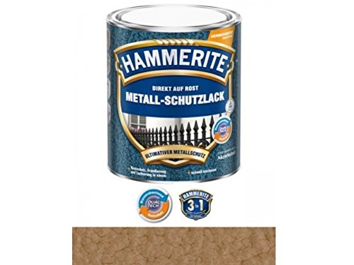 750 ml Hammerite Direkt auf Rost Metall-Schutzlack Kupfer, Hammerschlag