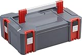 Connex Systembox - Größe M - 20,5 Liter Volumen - 80 kg Tragfähigkeit - Individuell erweiterbares System - Stapelbar - Aus robustem Kunststoff /Stapelbox / Werkzeugkiste/COX566201,Systembox (Gr. M)