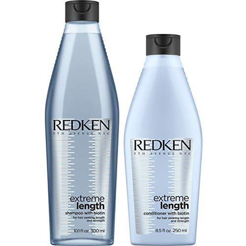 Redken Extreme Length Set mit Biotin - Shampoo 300ml + Conditioner 250ml NEUE AUFMACHUNG SHAMPOO 300ML + CONDITIONER 300ML