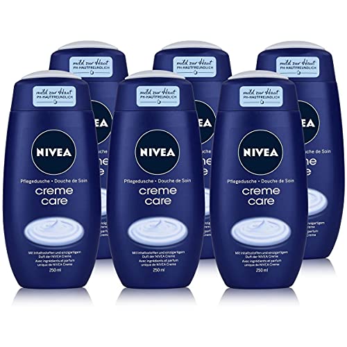 Nivea Pflegedusche Creme Care 250ml - Milde Pflegedusche für ein sanftes Hautgefühl (6er Pack)