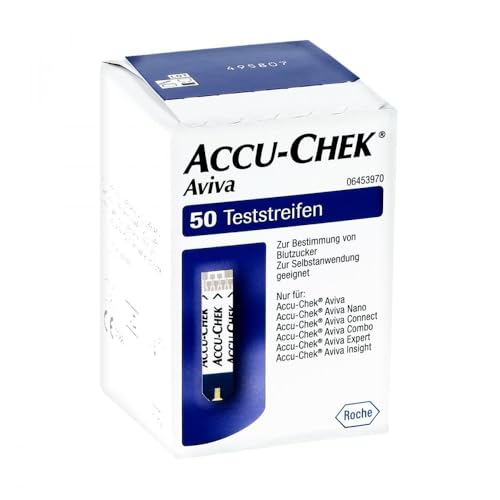 Accu Chek AVIVA Blutzuckerteststreifen, 1er Pack (1 x 50 Stück)