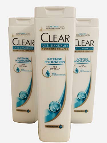 3x250ml CLEAR Women Anti-Schuppen Shampoo Intense Hydration ,für trockene Kopfhaut, für Frauen , mit Kaktusextrakten,Sparpack