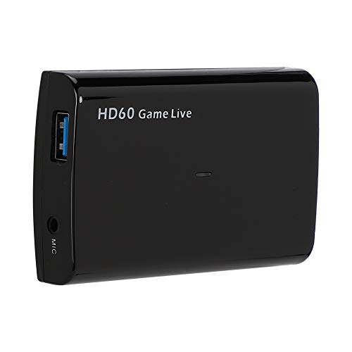 Heayzoki Videoaufnahmekarte,HDMI USB3.0 Aufnahmekarte,4K Ultra HD 3,5 Mm Mikrofoneingang Videoaufnahmekarte,USB Game Capture,Keine Treiberinstallation Erforderlich,für PS4/PS3/Xbox One,