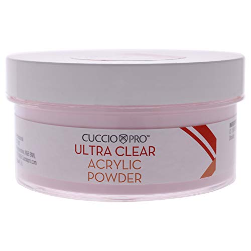 Cuccio Pro - Ultra Clear Acrylic Powder - Pink - for Women - Acrylic Powder - 12.75 oz