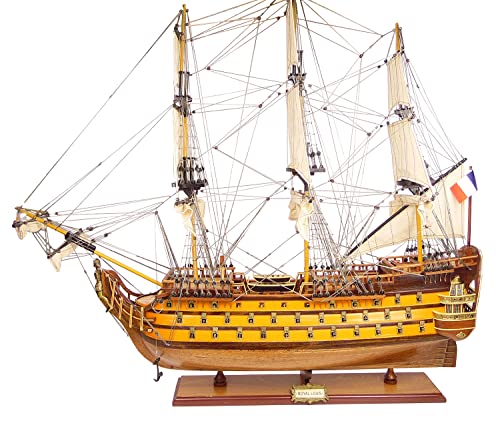 osters muschel-sammler-shop Schiffsmodell Royal Louis │ Modellschiff │Segelschiff │ Premium-Modell │90cm Länge - 85cm Höhe (Royal Louis)