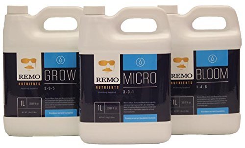 Remo Nutrients Grow Bloom Micro Base Hydrokultur und Erde Trio Combo Set 1L