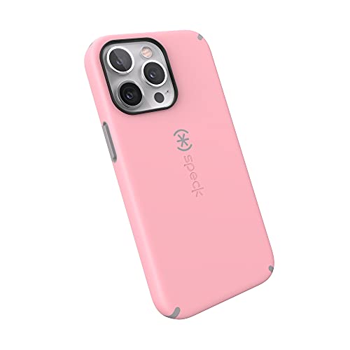 Speck-Produkte CandyShell Pro + MagSafe iPhone 13 Pro-Schutzhülle, Rosiges Pink/Kathedralengrau