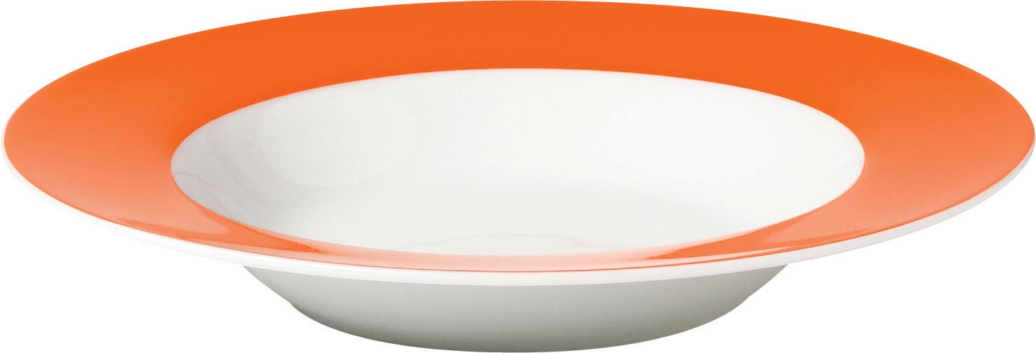 van Well Suppenteller "Vario", (Set, 6 St., 6 Suppenteller Ø 21,5cm), Porzellan, spülmaschinen- und mikrowellengeeignet, Ø 21,5 cm