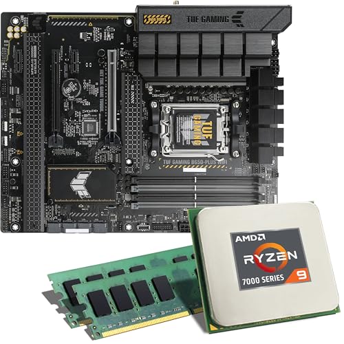 Mainboard Bundle | AMD Ryzen 9 7900X3D, 12x 4400 MHz, 32 GB DDR5-RAM, ASUS TUF Gaming B650-PLUS WiFi, 3X M.2 Port, PCIe 4.0 x16, USB 3.2 Gen2 | Tuning Kit | CSL PC Aufrüstkit