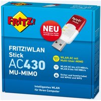 AVM FRITZ!WLAN USB Stick AC 430 MU-MIMO - Flexibles High Speed in kabellosen Netzen (20002766)