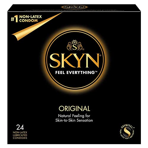 SKYN Original Kondome 24 St�ck/Skynfeel Latexfreie Kondome f�r M�nner, Gef�hlsecht Hauchzart, Kondome 53mm Breite