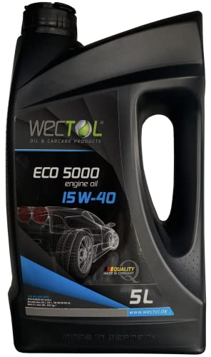 WECTOL Motoröl 15W40 Eco 5000 15W-40/5 Liter