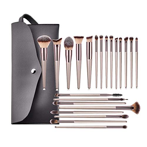 YGLONG Make Up Pinsel Set 22 stücke Champagner Make-up Pinsel Kit Concealer Pulver Blush Lidschatten Lippe Kabuki Mischpinsel Kosmetik Schönheit Pinsel Werkzeug Pinsel Set FüR Make Up