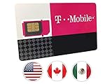 Prepaid-SIM-Karte - 30GB Internet-Daten USA, 5GB Roaming Kanada und Mexiko - Unbegrenzte Anrufe und Texte (30 Tage)