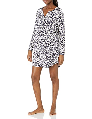 Amazon Essentials Damen Umstandsmode Still-Nachthemd, Marineblau, Silhouette mit Blumen, XXL