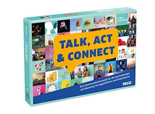 Talk, Act & Connect: Das Kommunikationsspiel für die Psychotherapie und Beratung mit Jugendlichen und Erwachsenen. 160 Karten in Stabiler Box 24,1 x 15,2 x 3cm