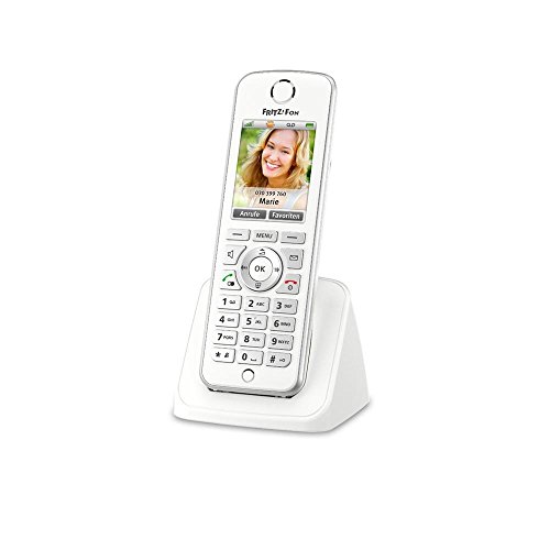 AVM FRITZ!Fon C4 Telefon (Farbdisplay, beleuchtete Tastatur) weiß, deutschsprachige Version