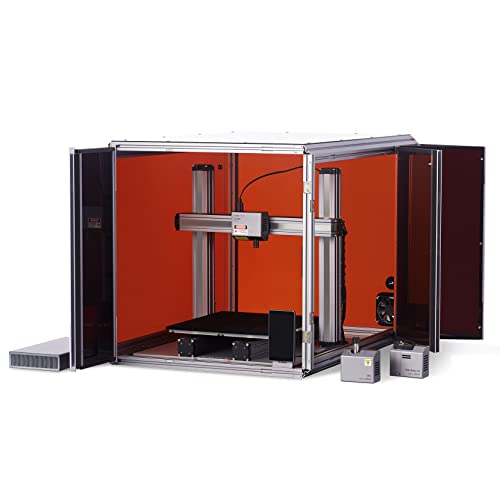 Snapmaker 2.0 3D Drucker, 3-in-1 3D Drucker, 320 * 350 * 330mm Arbeitsbereich, 3D-Druck/Laser Engraving/CNC Carving, 3D Drucker mit Auto Leveling, Resume-Druckfunktion, Noise Reduction(A350T Bundle)