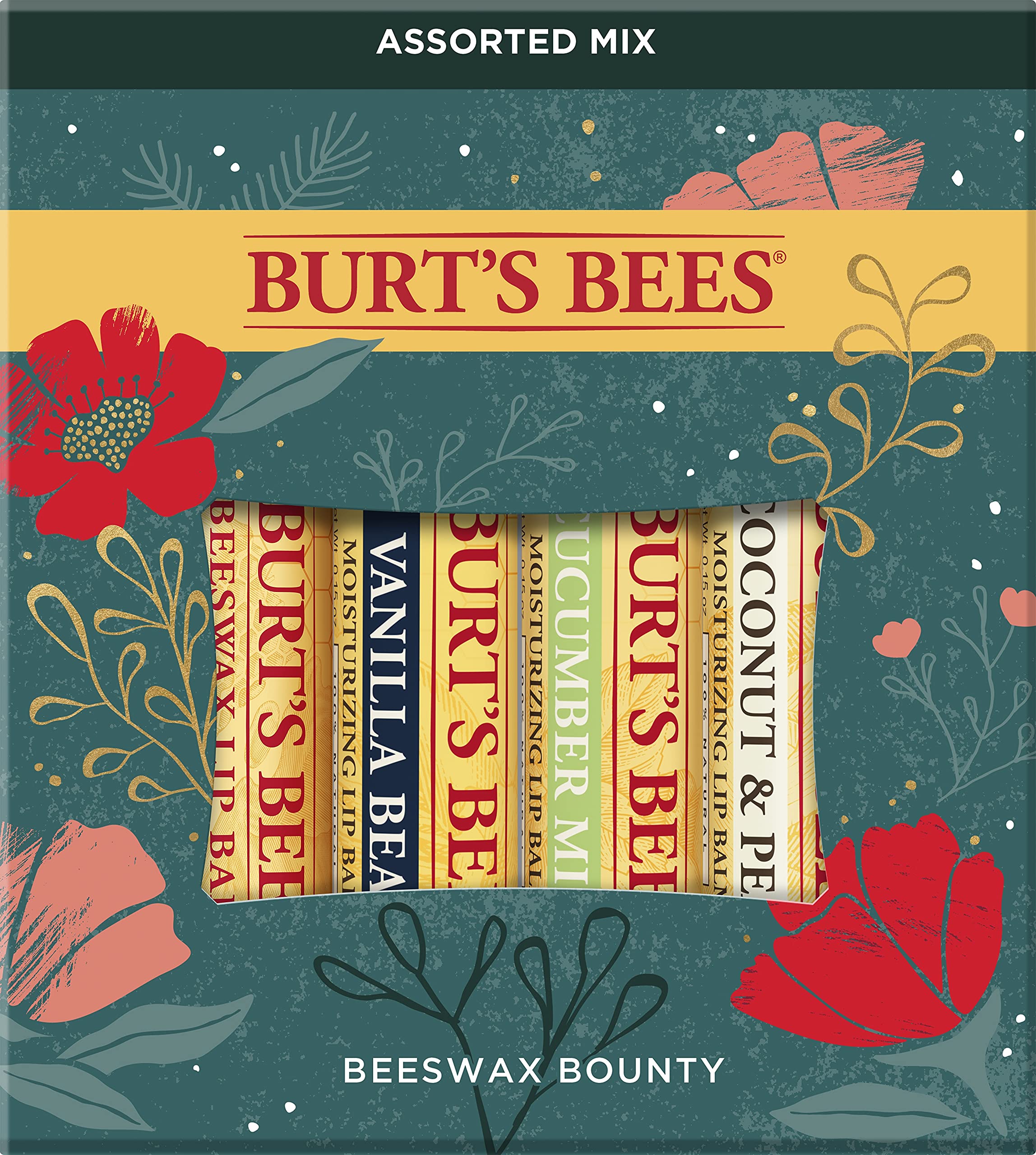 Burts Bees Beeswax Bounty Set - Assorted Mix for Unisex 4 x 0.15 oz