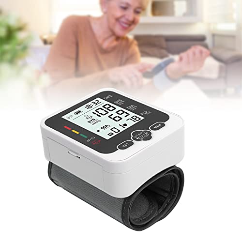 Automatisches Voice Broadcast-Blutdruckmessgerät Handgelenk, Blutdruckmessgerät für zu Hause, LCD-Bildschirm Blutdruckmessgerät